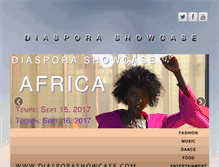 Tablet Screenshot of diasporashowcase.com